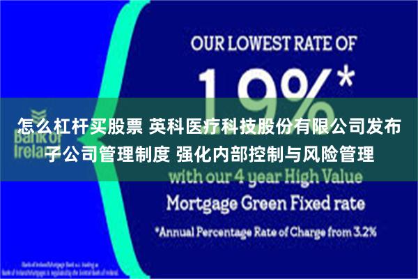 怎么杠杆买股票 英科医疗科技股份有限公司发布子公司管理制度 强化内部控制与风险管理