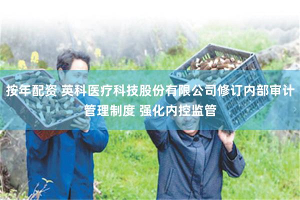按年配资 英科医疗科技股份有限公司修订内部审计管理制度 强化内控监管