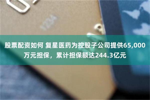股票配资如何 复星医药为控股子公司提供65,000万元担保，累计担保额达244.3亿元