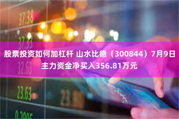股票投资如何加杠杆 山水比德（300844）7月9日主力资金净买入356.81万元