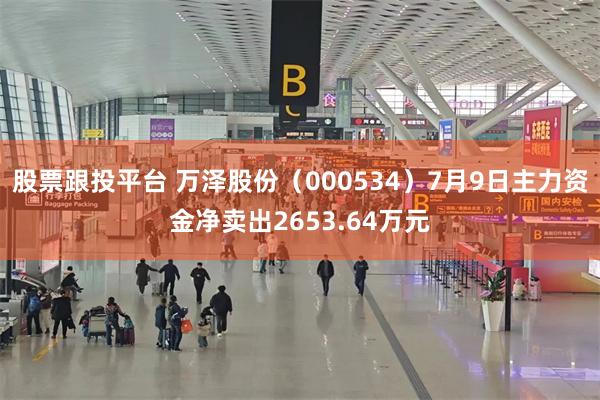 股票跟投平台 万泽股份（000534）7月9日主力资金净卖出2653.64万元