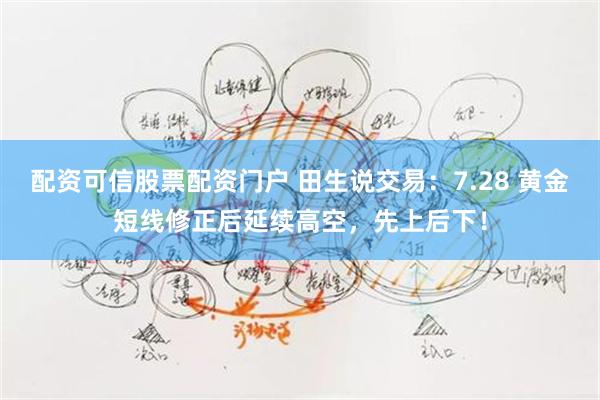 配资可信股票配资门户 田生说交易：7.28 黄金短线修正后延续高空，先上后下！