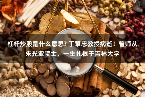 杠杆炒股是什么意思? 丁肇忠教授病逝！曾师从朱光亚院士，一生扎根于吉林大学
