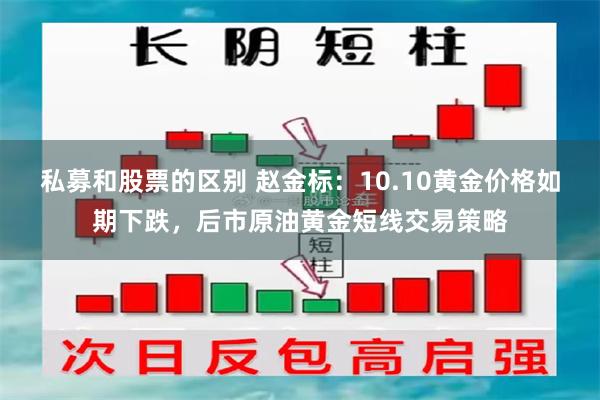私募和股票的区别 赵金标：10.10黄金价格如期下跌，后市原油黄金短线交易策略