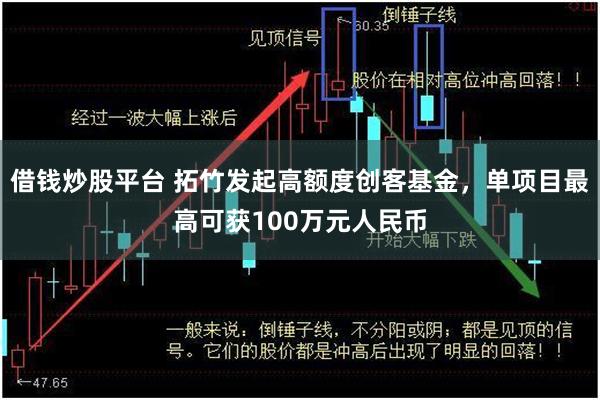 借钱炒股平台 拓竹发起高额度创客基金，单项目最高可获100万元人民币