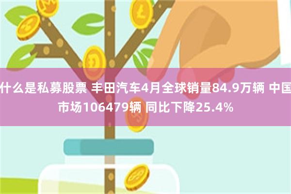 什么是私募股票 丰田汽车4月全球销量84.9万辆 中国市场106479辆 同比下降25.4%