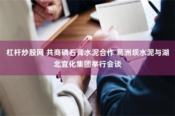 杠杆炒股网 共商磷石膏水泥合作 葛洲坝水泥与湖北宜化集团举行会谈