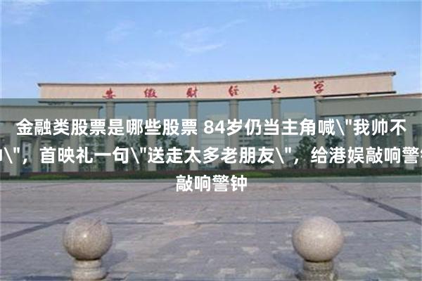 金融类股票是哪些股票 84岁仍当主角喊