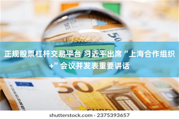 正规股票杠杆交易平台 习近平出席“上海合作组织+”会议并发表重要讲话