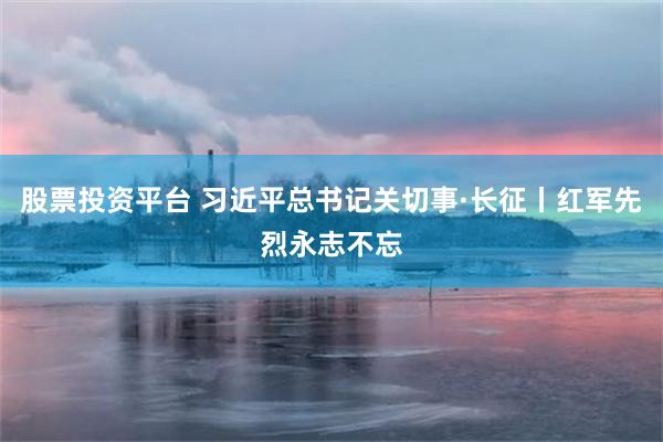 股票投资平台 习近平总书记关切事·长征丨红军先烈永志不忘